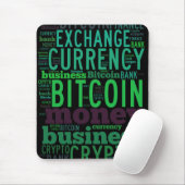 Bitcoin-Logo-Grafik Mousepad (Mit Mouse)