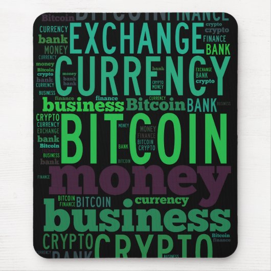 Bitcoin-Logo-Grafik Mousepad (Vorne)