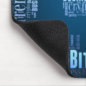 Bitcoin-Logo-Grafik Mousepad (Ecke)