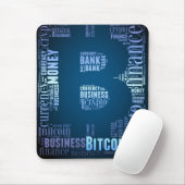 Bitcoin-Logo-Grafik Mousepad (Mit Mouse)