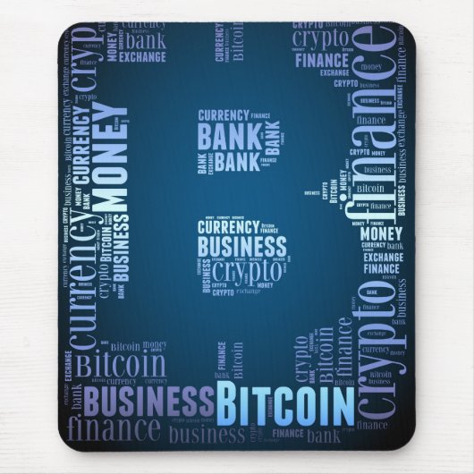 Bitcoin-Logo-Grafik Mousepad (Vorne)