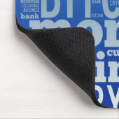Bitcoin-Logo-Grafik Mousepad (Ecke)
