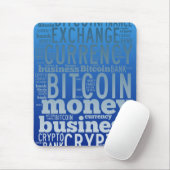 Bitcoin-Logo-Grafik Mousepad (Mit Mouse)