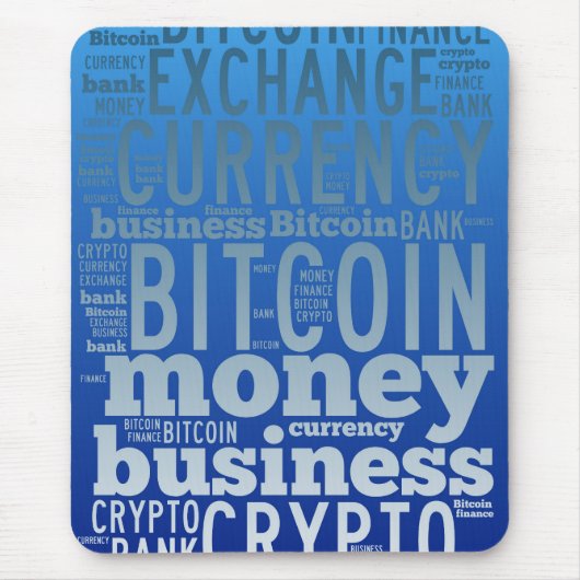 Bitcoin-Logo-Grafik Mousepad (Vorne)