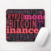 Bitcoin-Logo-Grafik Mousepad (Mit Mouse)