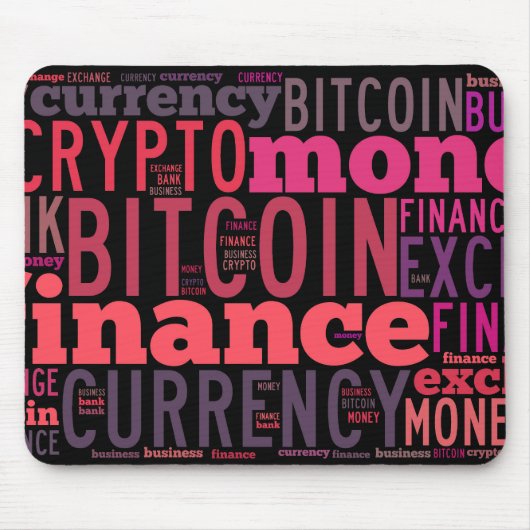 Bitcoin-Logo-Grafik Mousepad (Vorne)