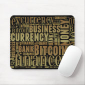 Bitcoin-Logo-Grafik Mousepad (Mit Mouse)