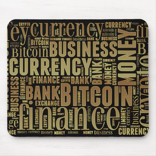 Bitcoin-Logo-Grafik Mousepad (Vorne)