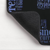 Bitcoin-Logo-Grafik Mousepad (Ecke)