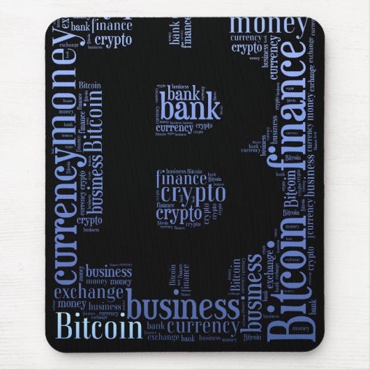 Bitcoin-Logo-Grafik Mousepad (Vorne)