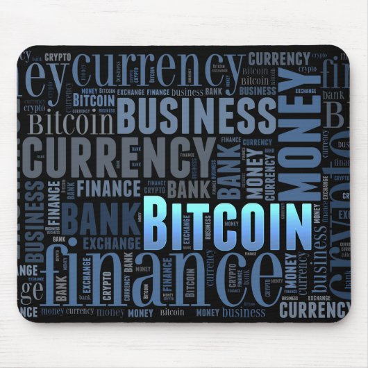Bitcoin-Logo-Grafik Mousepad (Vorne)