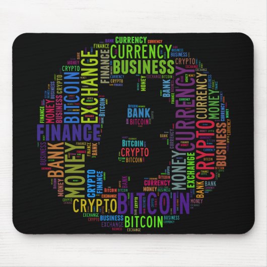 Bitcoin-Logo-Grafik Mousepad (Vorne)