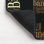 Bitcoin-Logo-Grafik Mousepad (Ecke)