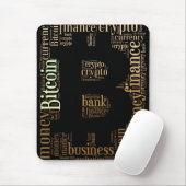 Bitcoin-Logo-Grafik Mousepad (Mit Mouse)