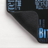 Bitcoin-Logo-Grafik Mousepad (Ecke)