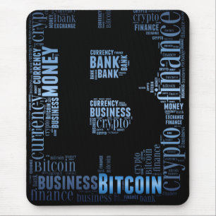 Bitcoin-Logo-Grafik Mousepad