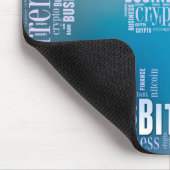 Bitcoin-Logo-Grafik Mousepad (Ecke)