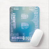 Bitcoin-Logo-Grafik Mousepad (Mit Mouse)