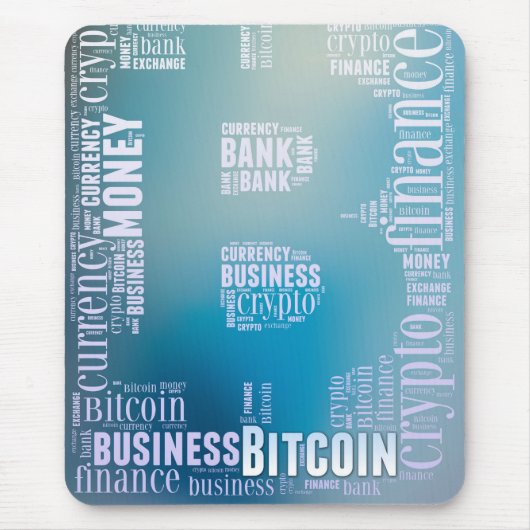 Bitcoin-Logo-Grafik Mousepad (Vorne)