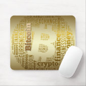 Bitcoin-Logo-Grafik Mousepad (Mit Mouse)