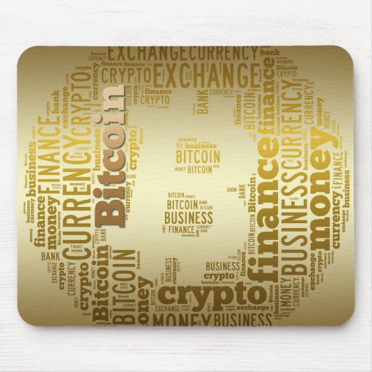 Bitcoin-Logo-Grafik Mousepad (Vorne)