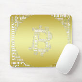 Bitcoin-Logo-Grafik Mousepad (Mit Mouse)