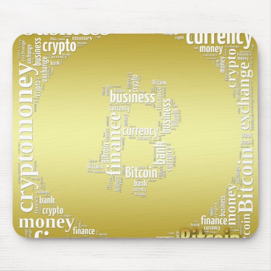 Bitcoin-Logo-Grafik Mousepad (Vorne)