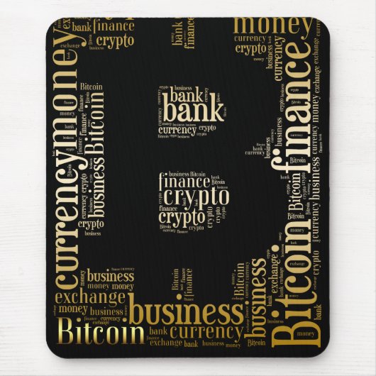 Bitcoin-Logo-Grafik Mousepad (Vorne)