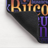 Bitcoin-Logo-Grafik Mousepad (Ecke)