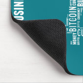Bitcoin-Logo-Grafik Mousepad (Ecke)