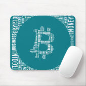 Bitcoin-Logo-Grafik Mousepad (Mit Mouse)