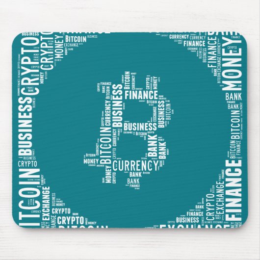 Bitcoin-Logo-Grafik Mousepad (Vorne)