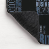 Bitcoin-Logo-Grafik Mousepad (Ecke)