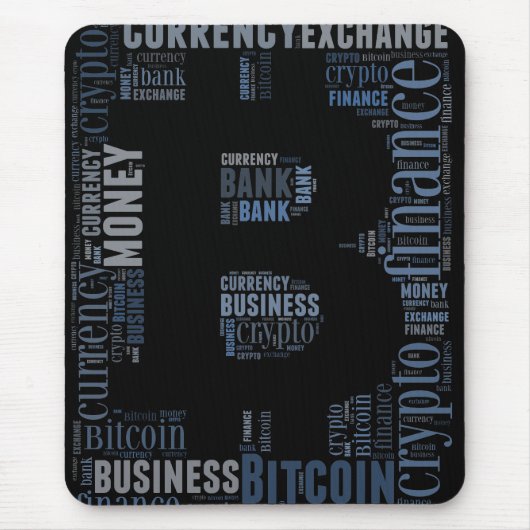 Bitcoin-Logo-Grafik Mousepad (Vorne)