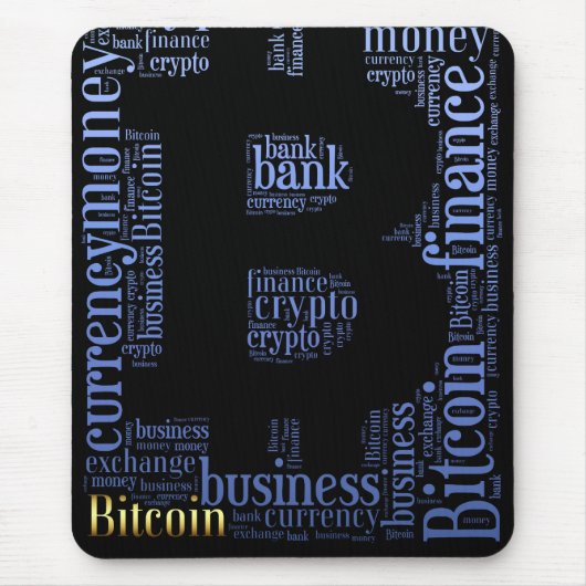 Bitcoin-Logo-Grafik Mousepad (Vorne)