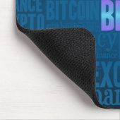 Bitcoin-Logo-Grafik Mousepad (Ecke)