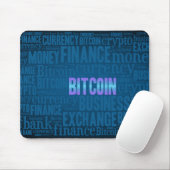 Bitcoin-Logo-Grafik Mousepad (Mit Mouse)
