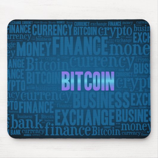 Bitcoin-Logo-Grafik Mousepad (Vorne)