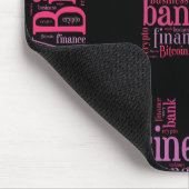 Bitcoin-Logo-Grafik Mousepad (Ecke)