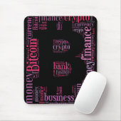Bitcoin-Logo-Grafik Mousepad (Mit Mouse)