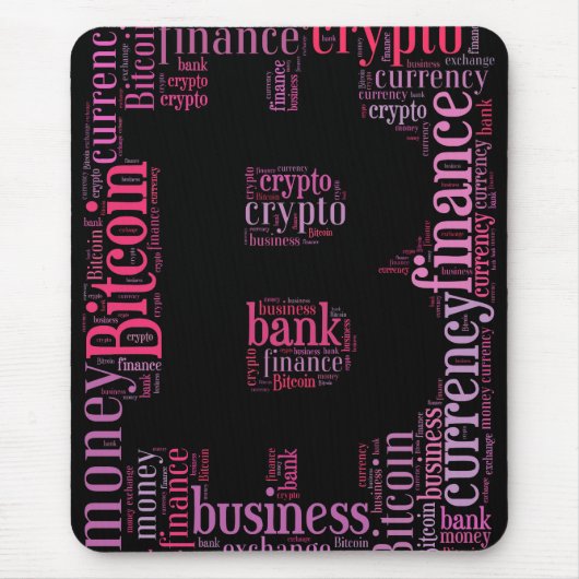 Bitcoin-Logo-Grafik Mousepad (Vorne)