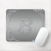 Bitcoin-Logo-Grafik Mousepad (Mit Mouse)