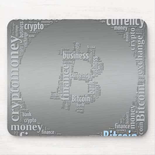 Bitcoin-Logo-Grafik Mousepad (Vorne)