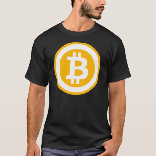 Bitcoin Logo Graphic Print T-Shirt (Vorderseite)