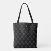 Bitcoin Logo (Green) Tasche (Rückseite)