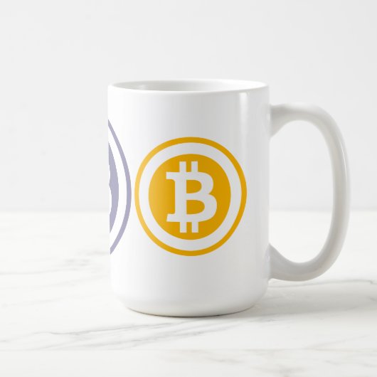 Bitcoin-Logo Kaffeetasse (Rechts)