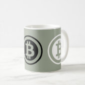 Bitcoin-Logo Kaffeetasse (VorderseiteRechts)