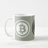 Bitcoin-Logo Kaffeetasse (Links)