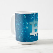 Bitcoin-Logo Kaffeetasse (Vorderseite Links)