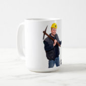 Bitcoin-Logo Kaffeetasse (Vorderseite Links)